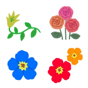 花と葉のオトナ可愛いフレーム