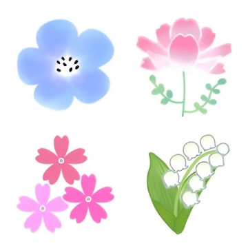 春のお花絵文字