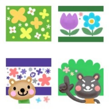 アンダーライン絵文字☆春