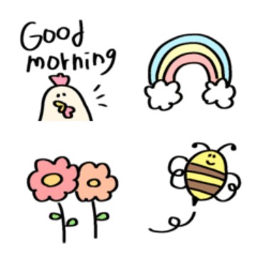 毎日かわいく添えやすい絵文字